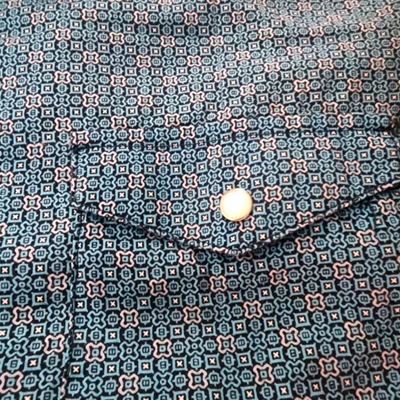 Panhandle Slim Rough Stock Pearl Snap Western Shirt Womens XL Geometric B328‎ - Picture 1 of 6